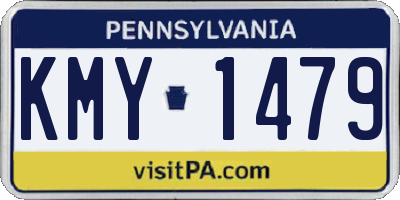 PA license plate KMY1479