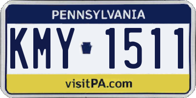 PA license plate KMY1511