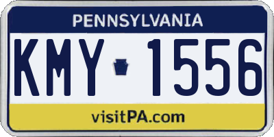 PA license plate KMY1556