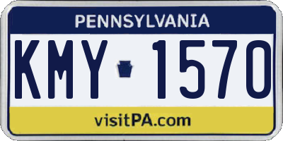 PA license plate KMY1570