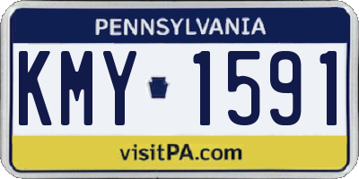 PA license plate KMY1591