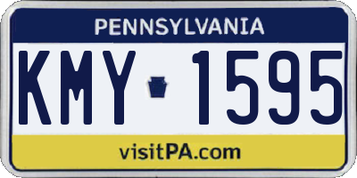 PA license plate KMY1595