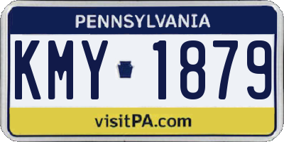 PA license plate KMY1879