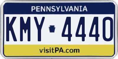PA license plate KMY4440