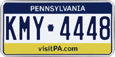 PA license plate KMY4448