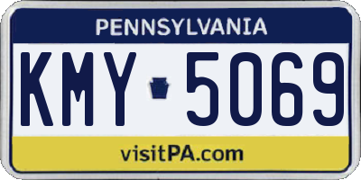 PA license plate KMY5069