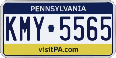 PA license plate KMY5565