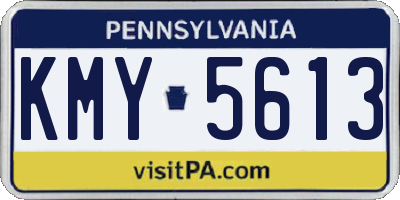 PA license plate KMY5613