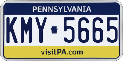 PA license plate KMY5665