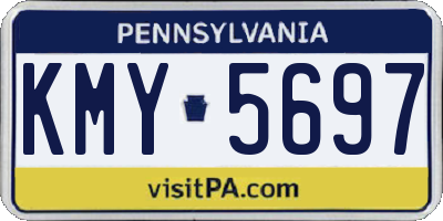 PA license plate KMY5697