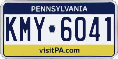 PA license plate KMY6041