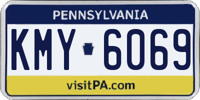 PA license plate KMY6069