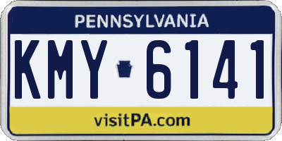 PA license plate KMY6141