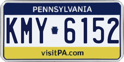 PA license plate KMY6152