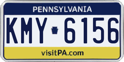 PA license plate KMY6156