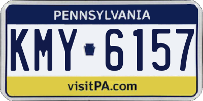 PA license plate KMY6157