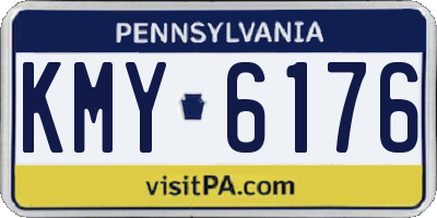 PA license plate KMY6176