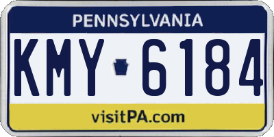 PA license plate KMY6184