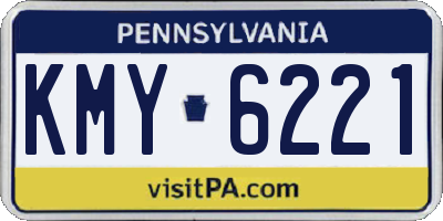 PA license plate KMY6221