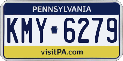PA license plate KMY6279