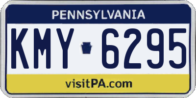 PA license plate KMY6295