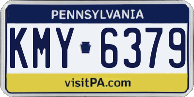 PA license plate KMY6379