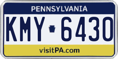 PA license plate KMY6430