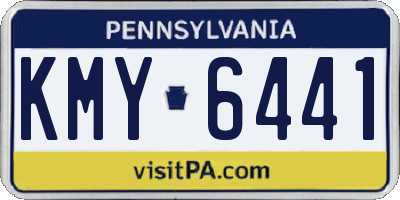 PA license plate KMY6441