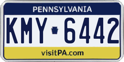 PA license plate KMY6442