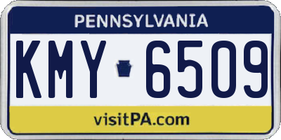 PA license plate KMY6509