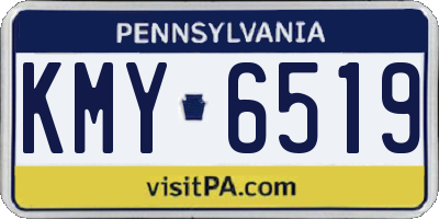 PA license plate KMY6519