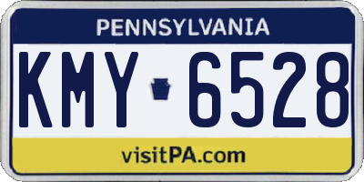 PA license plate KMY6528