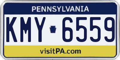 PA license plate KMY6559