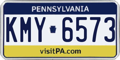 PA license plate KMY6573