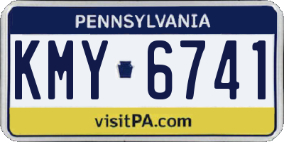 PA license plate KMY6741