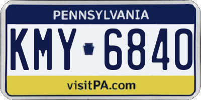 PA license plate KMY6840