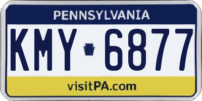 PA license plate KMY6877