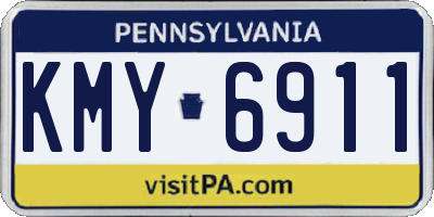 PA license plate KMY6911