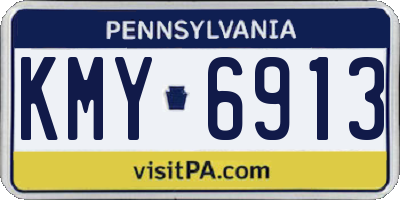 PA license plate KMY6913