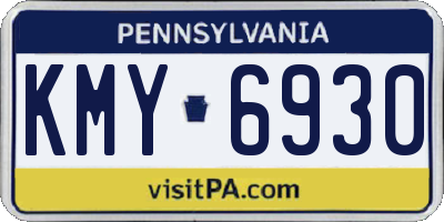 PA license plate KMY6930