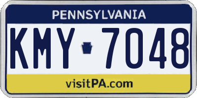 PA license plate KMY7048