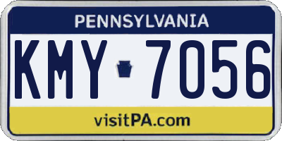 PA license plate KMY7056