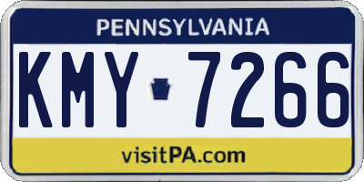 PA license plate KMY7266