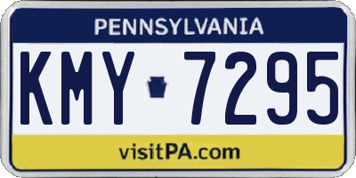 PA license plate KMY7295