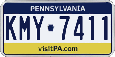 PA license plate KMY7411