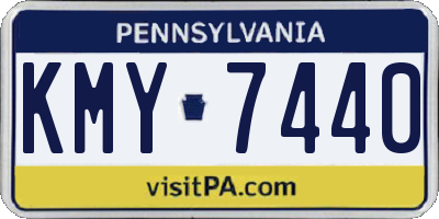 PA license plate KMY7440