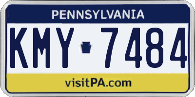 PA license plate KMY7484