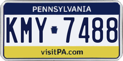 PA license plate KMY7488