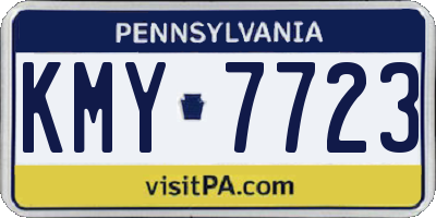 PA license plate KMY7723