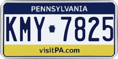 PA license plate KMY7825